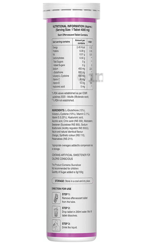 Pure Nutrition Glutathione 600mg with Vitamin C & NAC for Skin & Antioxidant Support
