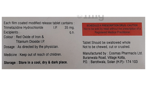 Trimetamed Tablet MR image Trimetamed Tablet MR image
