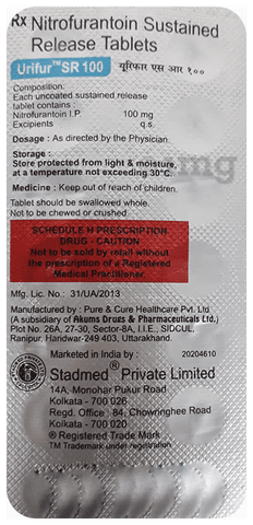 Urifur 100mg Tablet SR