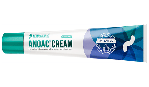 Healing Hands Anoac Cream | Piles & Fissure Care: Buy tube of 30.0