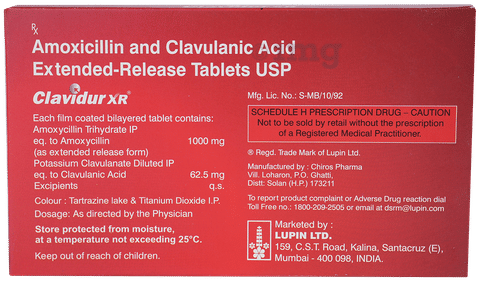 Clavidur XR Tablet image