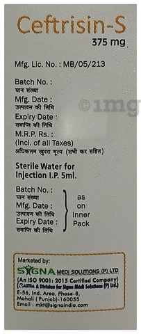 Ceftrisin-S 375mg Injection