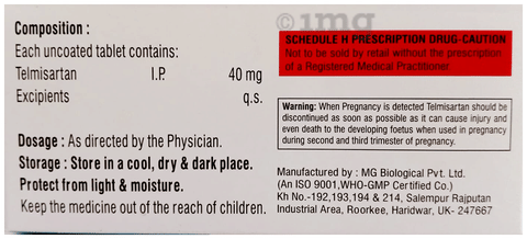 Migtelma 40 Tablet image Migtelma 40 Tablet image