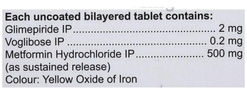 Glimitab-MV 2 Tablet SR image