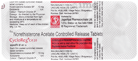 Cycloreg CR 10 Tablet image