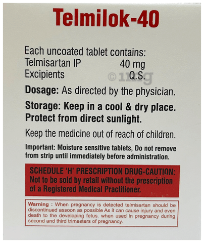 Telmilok 40 Tablet image