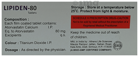 Lipiden 80 Tablet