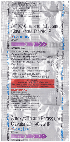 Acuclav 375mg Tablet image
