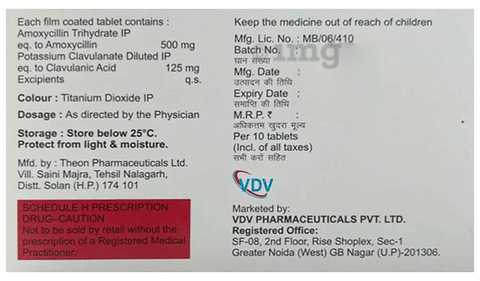 Vdoclav 625 Tablet image