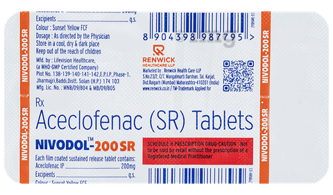 Nivodol 200 SR Tablet image Nivodol 200 SR Tablet image