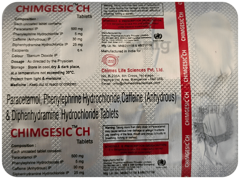 Chimgesic CH Tablet image