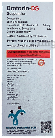 Drotarin-DS Oral Suspension Delicious Mango