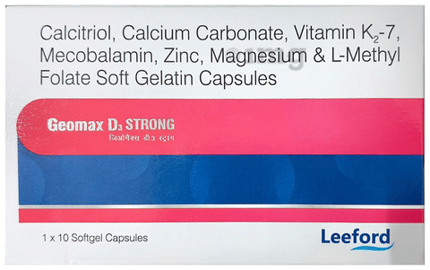Geomax D3 Strong Softgel image Geomax D3 Strong Softgel image