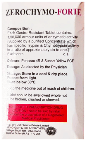 Zerochymo-Forte Tablet image