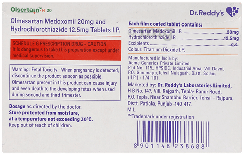 Olsertain-H -20 Tablet image Olsertain-H -20 Tablet image