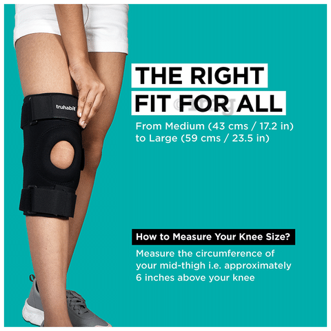 Truhabit Hinged Knee Brace Free Size: Buy box of 1.0 Knee Support at best  price in India