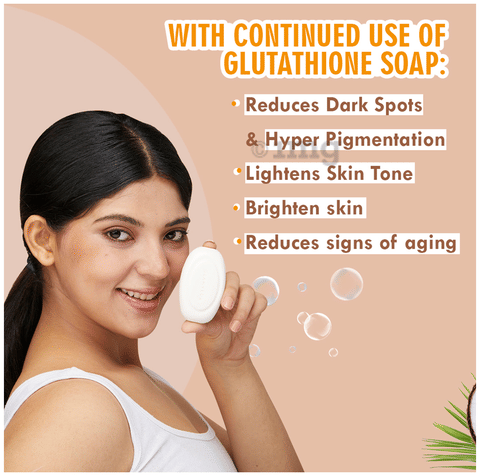 Glamveda Glutathione Skin Lightening & Radiance Soap (75gm Each): Buy box  of 3.0 soaps at best price in India | 1mg
