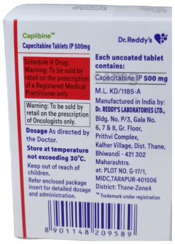 Capiibine 500mg Tablet image