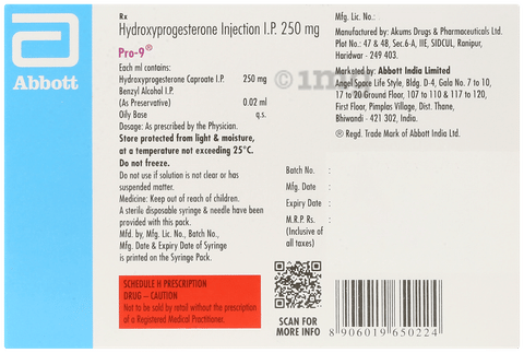 Pro 9 250mg Injection image