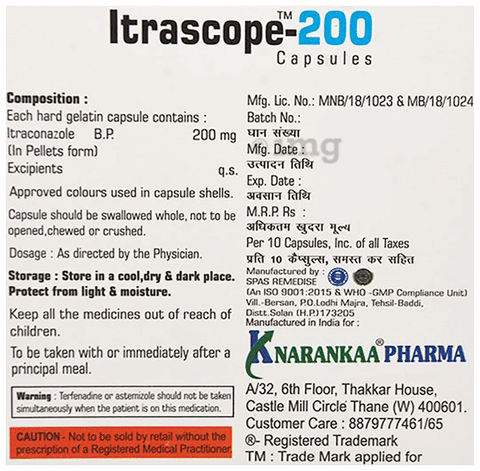 Itrascope 200 Capsule image