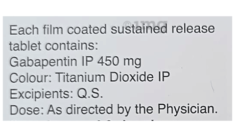 Gabapin SR 450 Tablet image