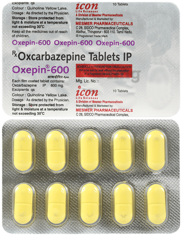 Oxepin 600mg Tablet image Oxepin 600mg Tablet image