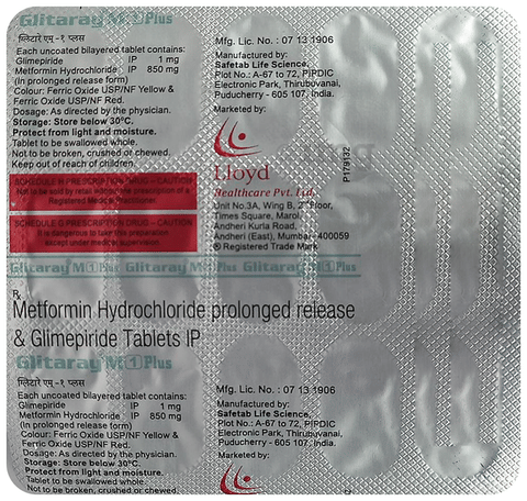 Glitaray M 1 Plus Tablet PR