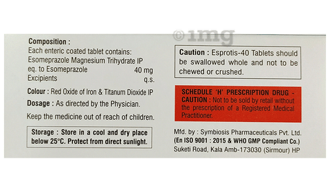 एस्प्रोटिस 40 टैबलेट image