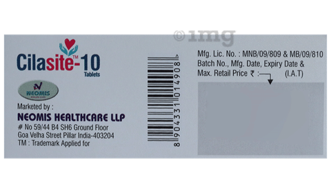 Cilasite 10 Tablet image Cilasite 10 Tablet image