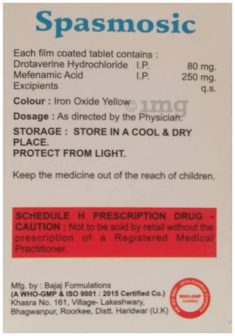 Spasmosic Tablet image