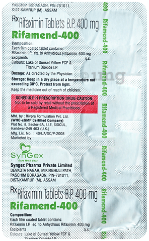 Rifamend 400 Tablet image