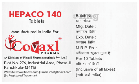 Hepaco 140 Tablet image
