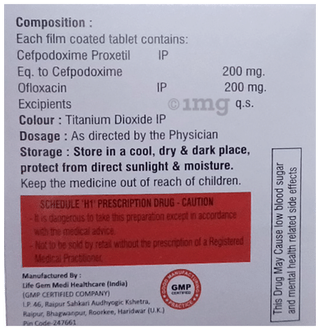 Sncef-O 200 Tablet