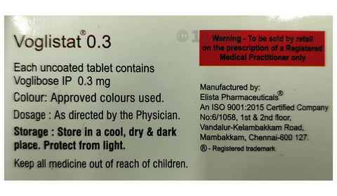 Voglistat 0.3mg Tablet image