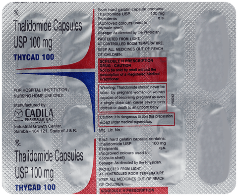 Thycad 100mg Capsule image