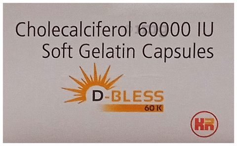 D-Bless 60K Soft Gelatin Capsule: View Uses, Side Effects, Price and  Substitutes | 1mg