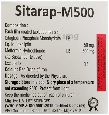 Sitarap-M 500 Tablet image Sitarap-M 500 Tablet image