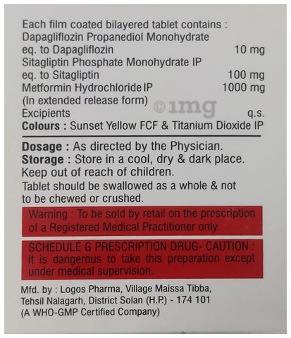 Sitatrack-DM XR 1000 Tablet