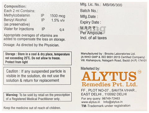Nervitus 1500 Injection
