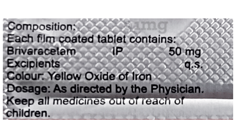 Brivalepsy 50 Tablet image Brivalepsy 50 Tablet image