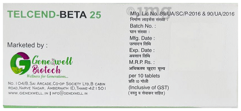 Telcend-Beta 25 Tablet ER
