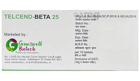 Telcend-Beta 25 Tablet ER image