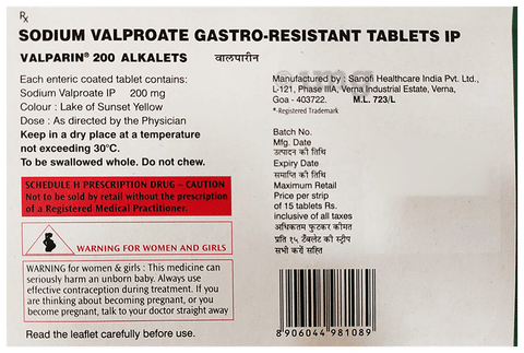 Valparin 200 Alkalets image Valparin 200 Alkalets image