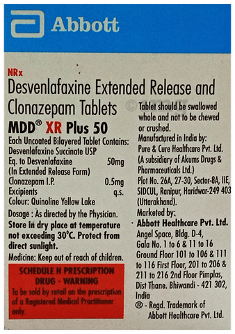 MDD XR Plus 50 Tablet