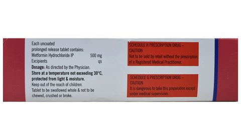 Metform -SR 500mg Tablet PR image