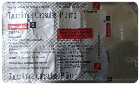 Imunotac 2mg Capsule image Imunotac 2mg Capsule image