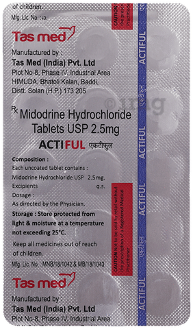 Actiful 2.5mg Tablet image