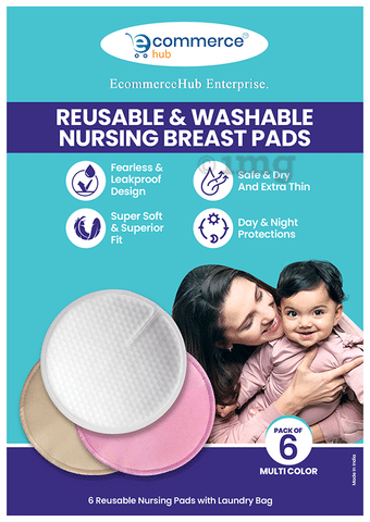 EcommerceHub Reusable & Washable Nursing Breast pad