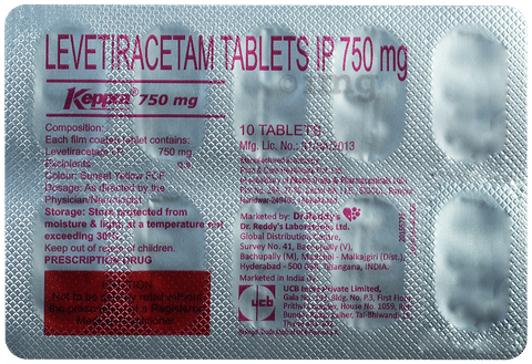 Keppra 750mg Tablet image