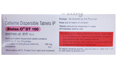 Biotax-O 100mg Tablet image